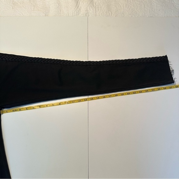 Driftwood Braided Side Jackie Skinny Raw Hem Black Jeans - 27 - Picture 12 of 15